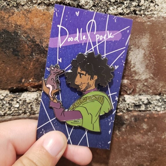 Bruno et Rat Enamel Pin