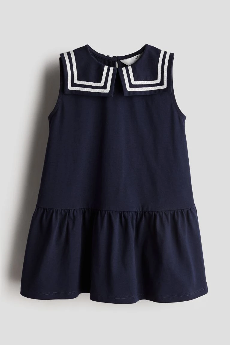 Robe marinière en jersey de coton