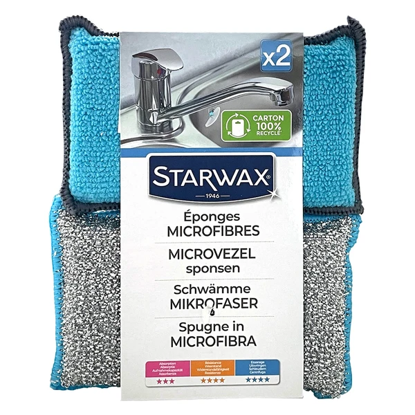 Eponges lavables réutilisables | Starwax, produits d’entretien maison