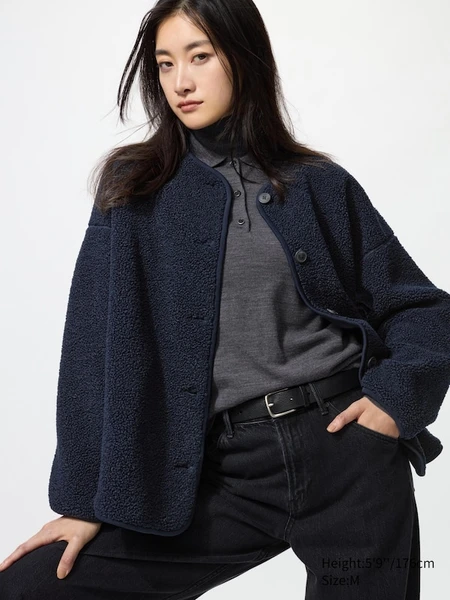 Cardigan doublé en polaire (Relax) pour Femme | UNIQLO FR