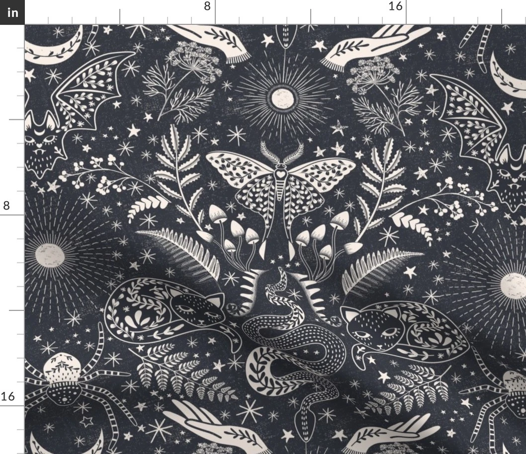 Eclectic Magic Witch Fabric | Spoonflower