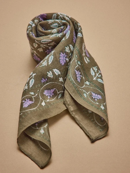 Foulard femme imprimé indien