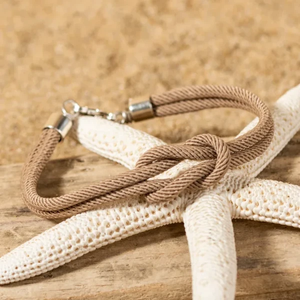 Bracelet homme couple beige