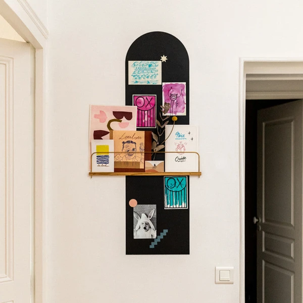 Kit papier peint magnétique arrondi adhésif repositionnable