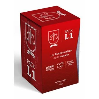Pack L1 2025 : Code civil - Lexique des termes juridiques - Constitution de la République Fr. 23e