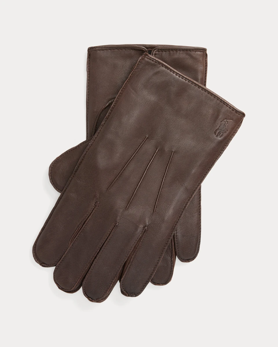 Gants tactiles isolés en peau de mouton pour homme | Ralph Lauren® FR