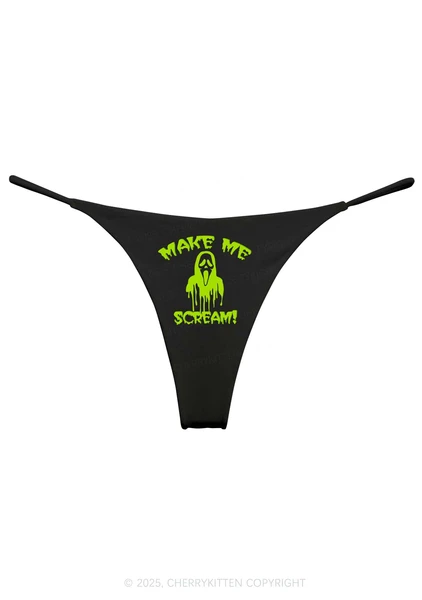 Halloween Make Me Scream Y2K Bikini String Thong Cherrykitten