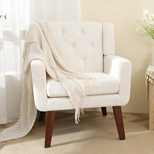Living&Giving | Accent Chair Button-Tufted Upholstered 