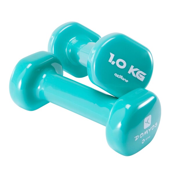 HALTERES TONEDUMBELL 2*1 Kg VERT