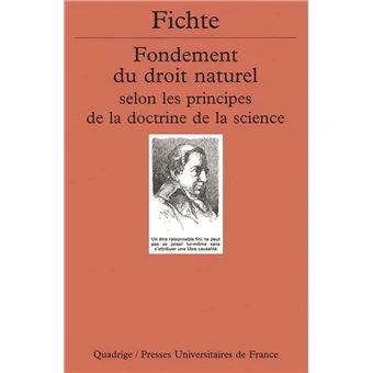Fondement du droit naturel Fichte
