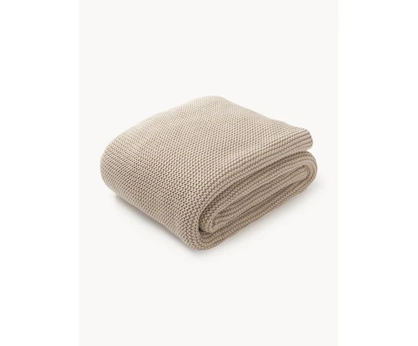 Plaid en tricot de coton bio Aladyn