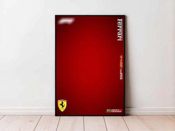 Ferrari SF-24 | Technic Compatible | Digital Art for Wall Poster | Digital Print | Technic 42207 Compatible | Formula 1 Poster