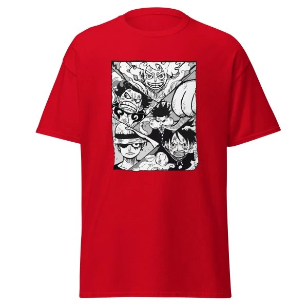 One Piece Luffy Gear 1 2 3 4 5 Manga T-Shirt - Official One Piece Merch Collection 2024 - One Piece Universe Store