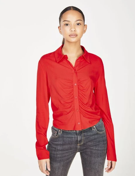 Chemise fine rouge