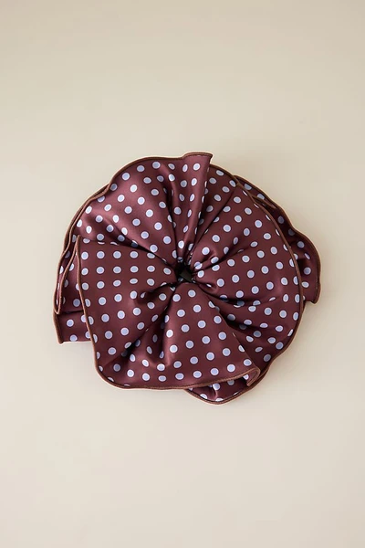 Chouchou en satin à pois