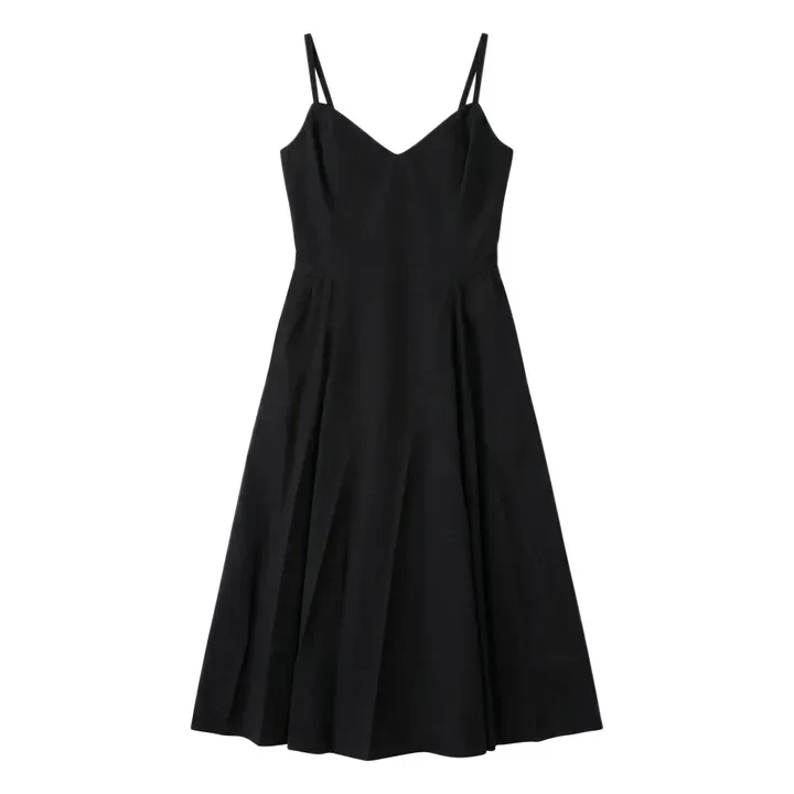 Robe Bardot Coton | Noir