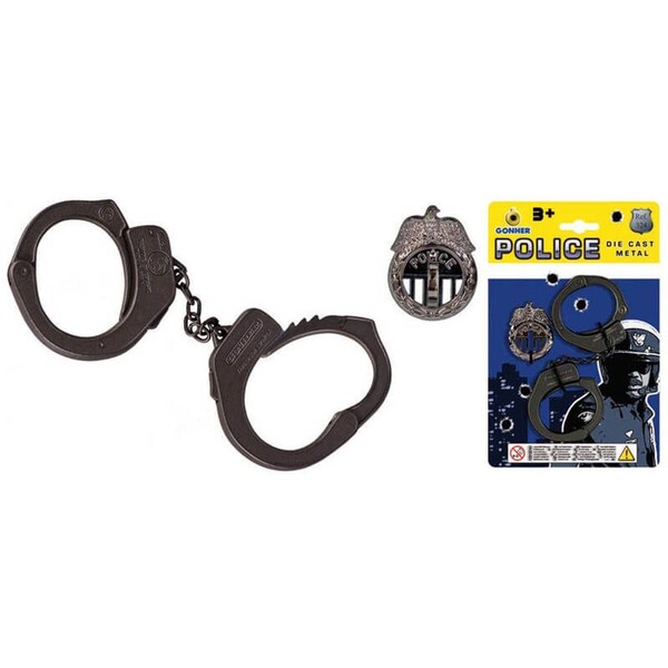 Accessoires policier - Menottes et insigne police