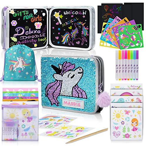Mamabrum Livre de Gribouillage en Bois - Planche à Dessin Éducative, 3 Tampons, Stylet Attaché, Effaçable - Développement Manuel et Sensoriel - Pour Enfants 3 Ans