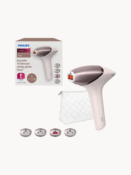 Épilateur à lumière pulsée Philips Lumea IPL 9000 avec capteur SmartSkin, 4 pièces | Westwing
