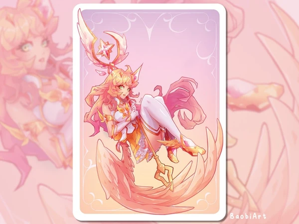 League of Legends | Soraka, gardienne des étoiles de prestige | Affiche d'art imprimée A5 A4