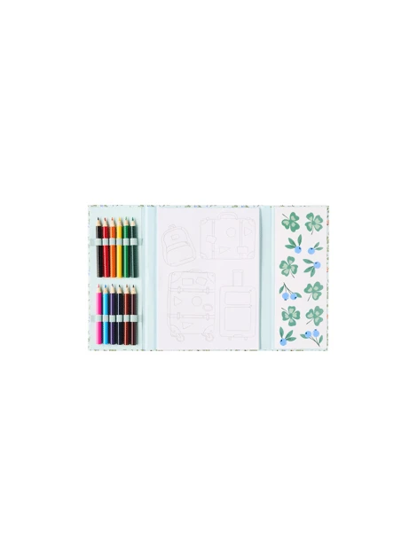 Kit de coloriage pour enfants | Papier/bois. | Misty Blue