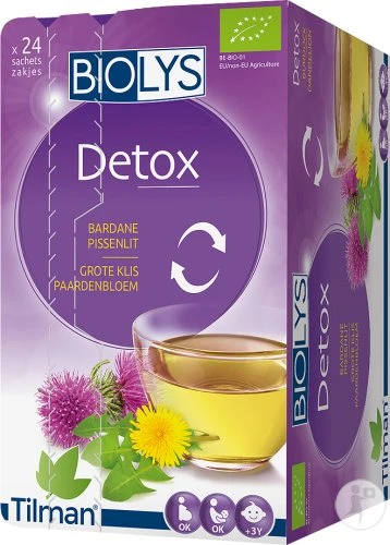 Biolys Kruidenthee Detox Klis-Paardenbloem 24 Zakjes