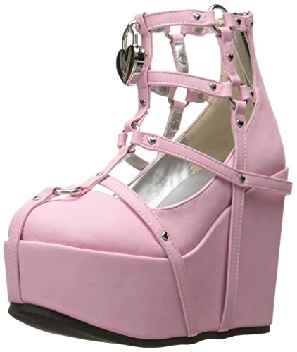 Demonia POISON-25-2 Pink Vegan Leather UK 5 (EU 38)