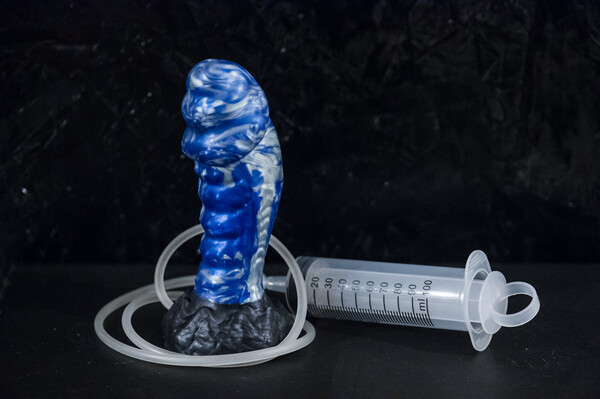 Custo Silicone Dildo Kollosos 19 cm Length 6 cm Diameter Fantasy Dildo with Suction Cup and Cumtube