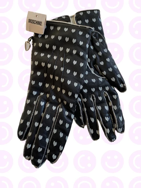 Guantes Piel Moschino