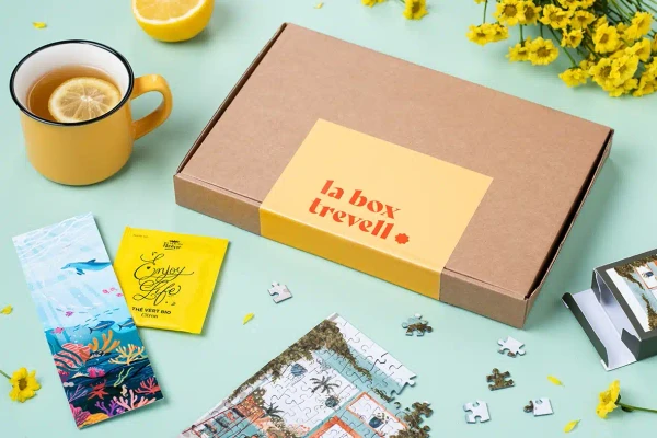 La box Trevell, un abonnement mensuel de 4 minis puzzles inédits chez vous.