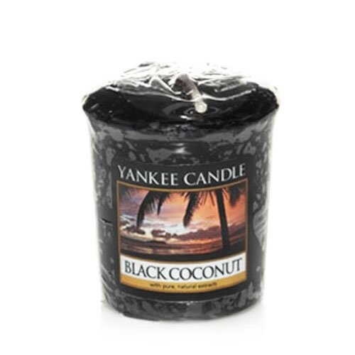 Yankee Candle Bougie parfumée Noix de coco Noir