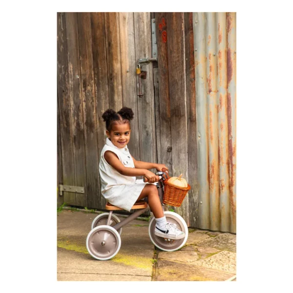 Banwood - Tricycle en métal et bois - Beige | Smallable