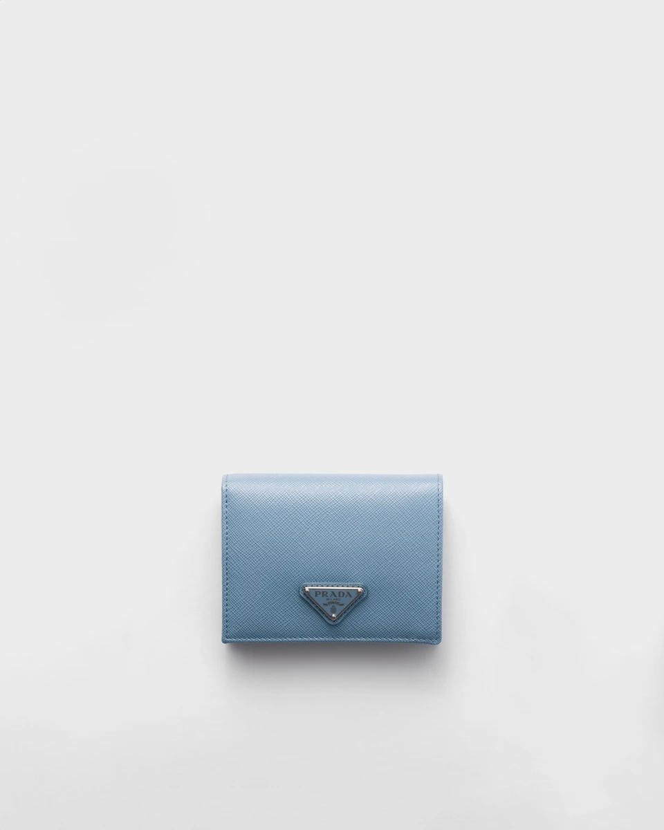 Petit portefeuille en cuir Saffiano