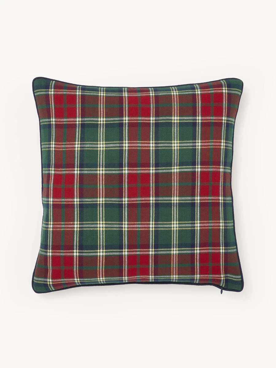 Housse de coussin 45x45 à carreaux Stirling