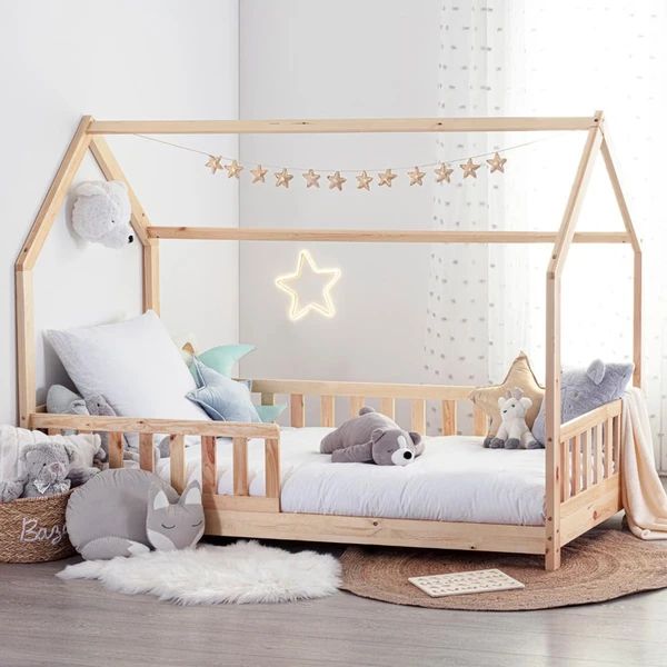 Lit Cabane Bosco beige - 195x98x145.5 cm