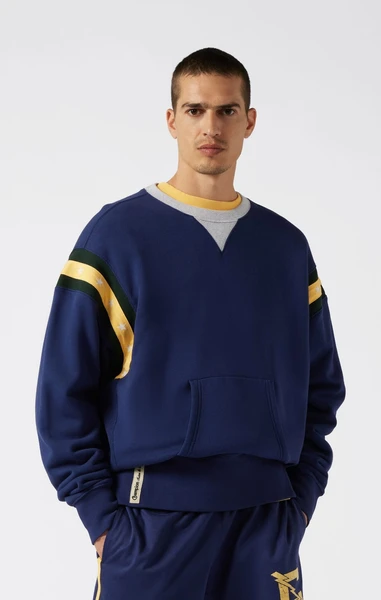 Sweatshirt à col rond en French Terry de coton Archive Physical Education