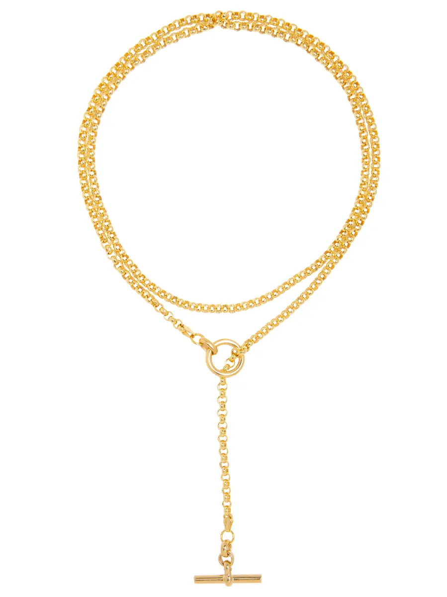 Gold Lariat Necklace - Tilly Sveaas Jewellery