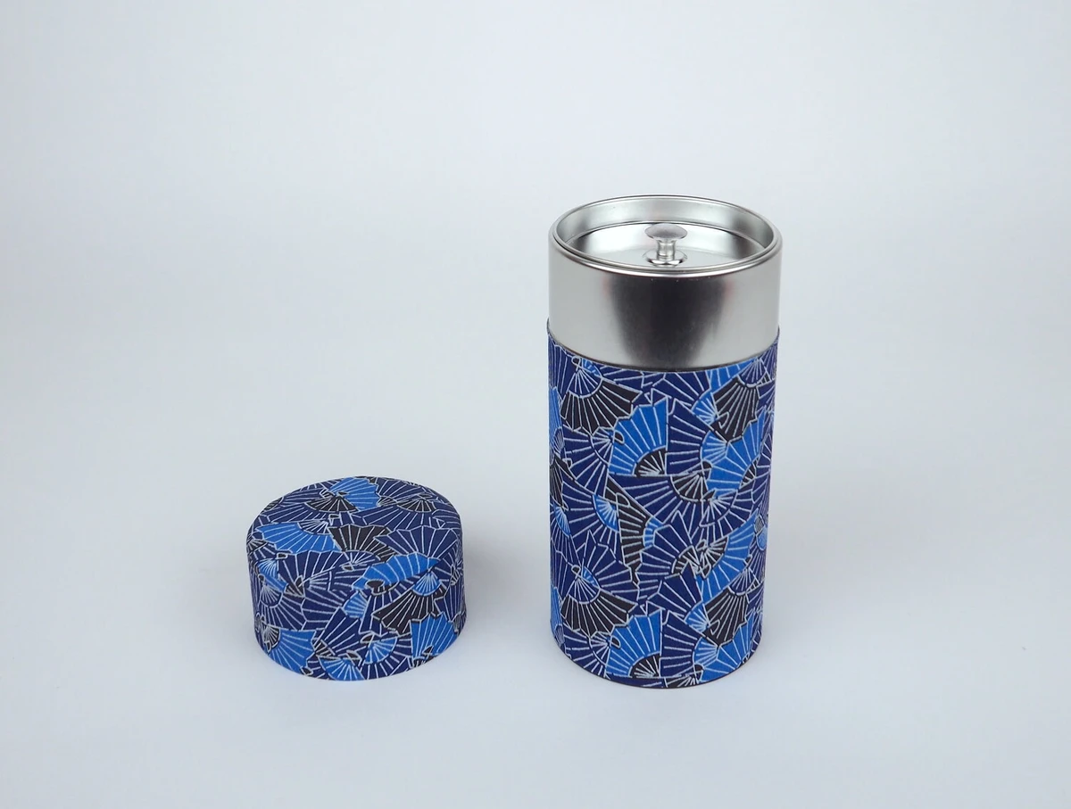 Boîte à thé (motifs éventails)