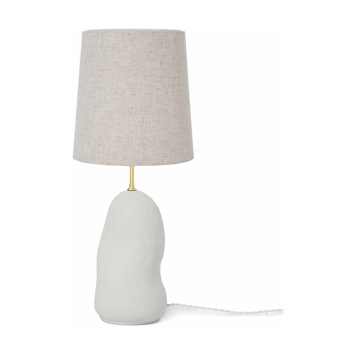 Pied de lampe en céramique blanc Hebe - Ferm Living