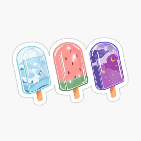 illustration de sucette glacée | Sticker