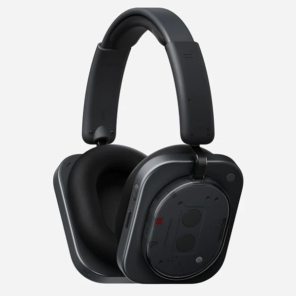 Nothing Headphone (1) Kabellose Over-Ear Kopfhörer mit ANC, bis zu 80h Akkulaufzeit, Hi-Res, Raumklang, wasserfest – Schwarz
