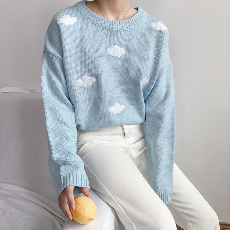 KAWAII CLOUDS SOFT SWEATER