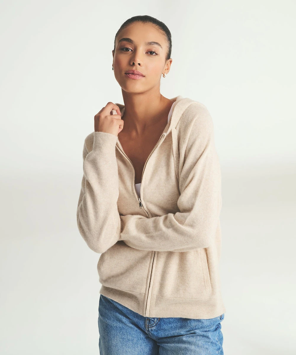 NAADAM | Signature Cashmere Zip Up Hoodie