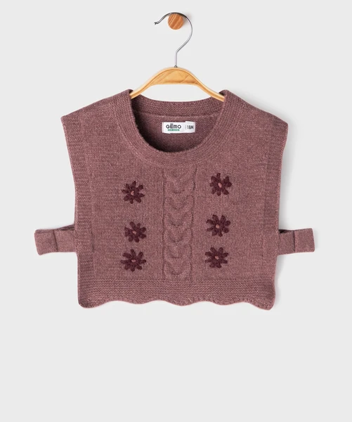 Pull sans manches à motifs fleuris bébé fille