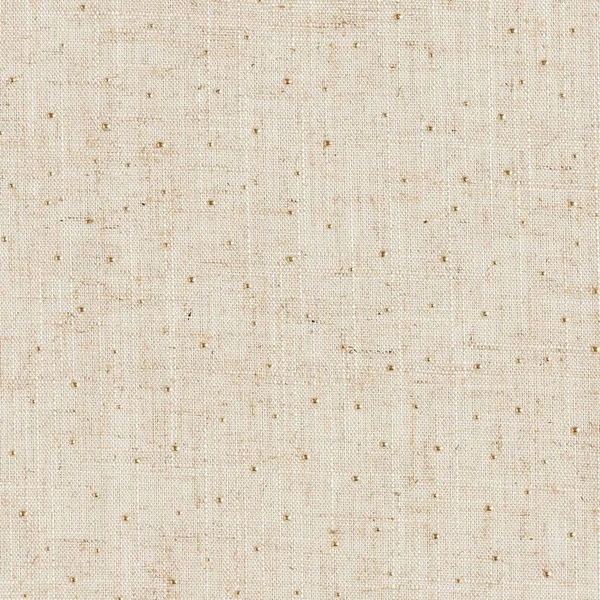 Mélange viscose lin Glitzerpunkte – amande/or métallisé - Idéal pour Tuniques