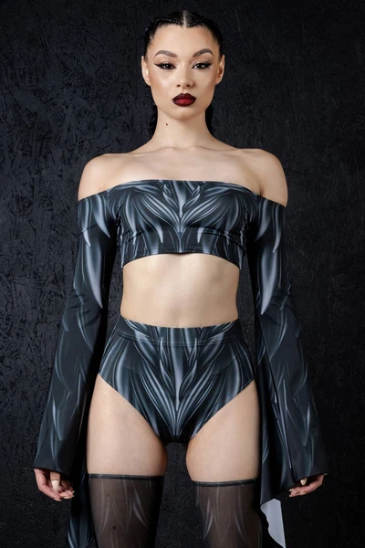 Fallen Angel Booty Shorts Set