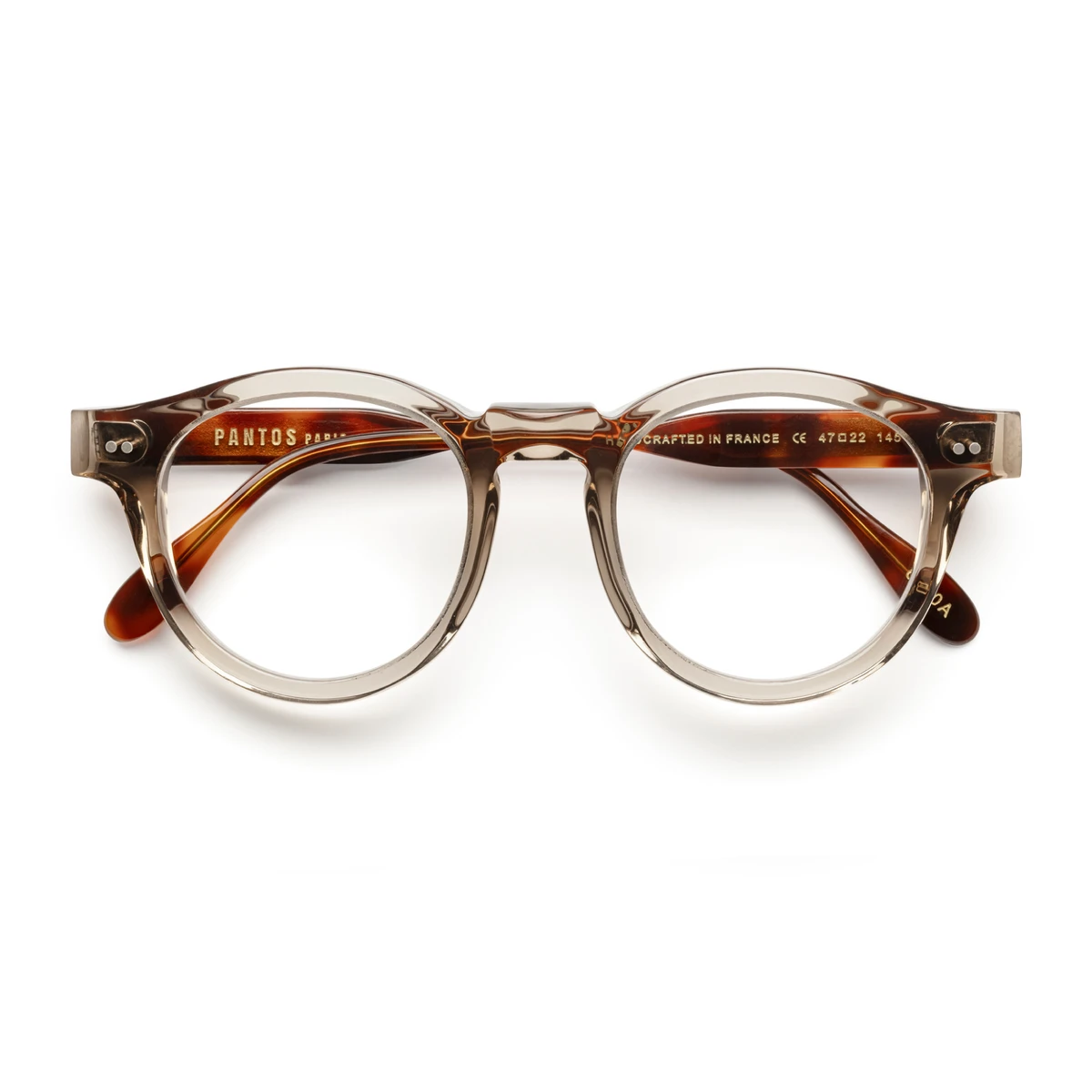 Pantos Optical Bold 6810A • Crystal Oyster & Light Tortoise • Pantos Paris
