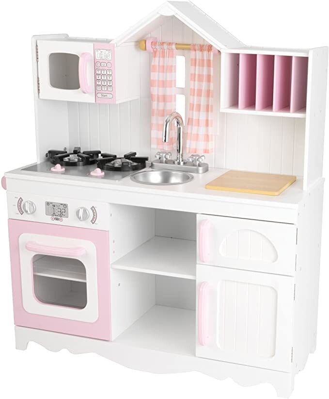 Kidkraft - 53222 - Cuisine Enfant en Bois Modern Country, Jeu d'Imitation [Exclusif Amazon] : Amazon.fr: Jeux et Jouets