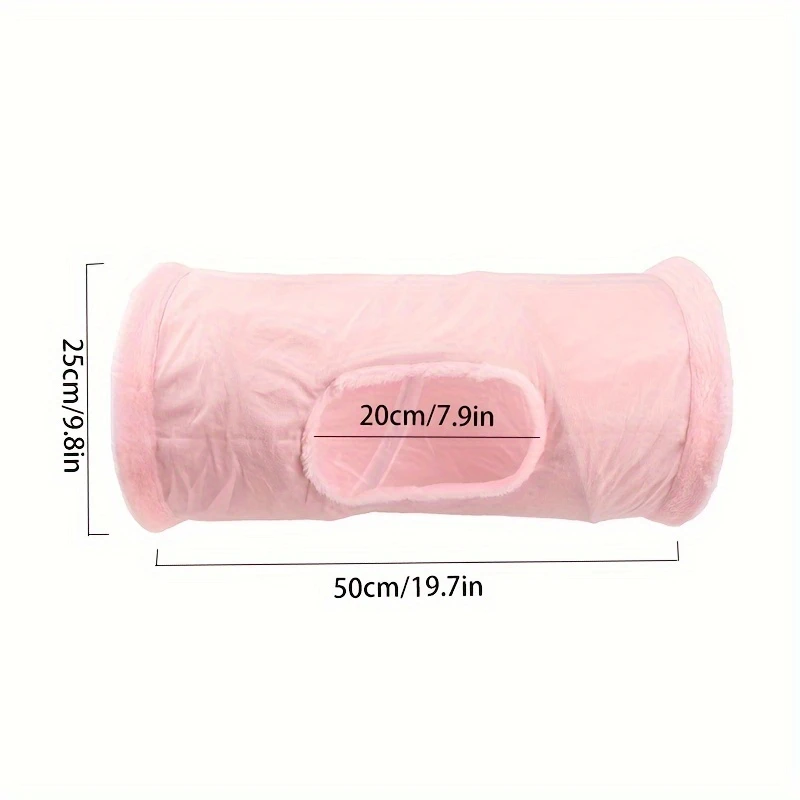 Tunnel Jeu Chat En Peluche Pliable À 2/3/4 Entrées  