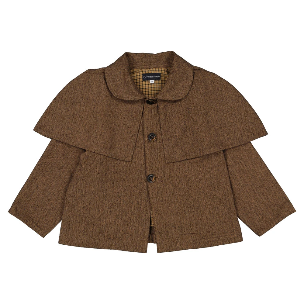VESTE/MANTEAU ELIE oversize mi-saison capeline amovible